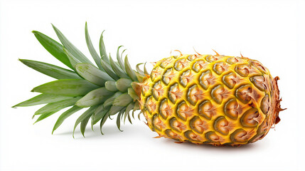 Pineapple isolated on white background 