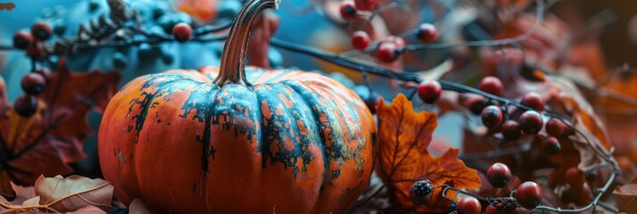 Wall Mural - Pumpkin Used for Halloween Decor