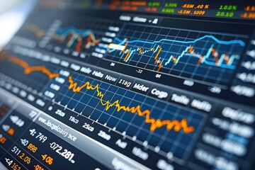 Poster - Stock Market Data Display on a Digital Screen
