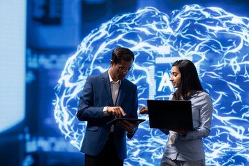 Poster - software engineers use neural networks modeled after human brain to solve complex problems. it exper