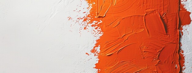 Wall Mural - An abstract image with an orange and white background that can be grunged or brushed