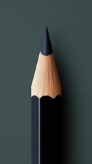 Poster - Elegant Black Pencil on Minimalist Background