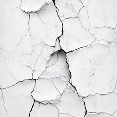 Cracked White Ceramic Texture Background