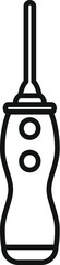 Poster - line drawing of a milk frother, a kitchen appliance used to froth milk for coffee
