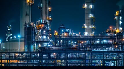Aufkleber - refinery chemical petrochemical plant with cracking furnace for petroleum energy and chemical industry business for chemical product marketing : Generative AI