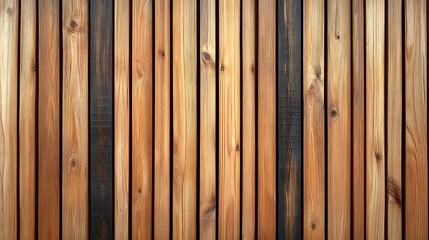 Vertical slats on wooden wall natural wood paneling texture for interior design	