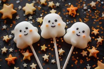 Wall Mural - Spooky Ghost Lollipops for Halloween