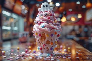 Wall Mural - Halloween Ice Cream Sundae