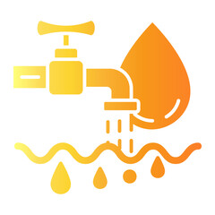 Wall Mural - watertap Gradient icon