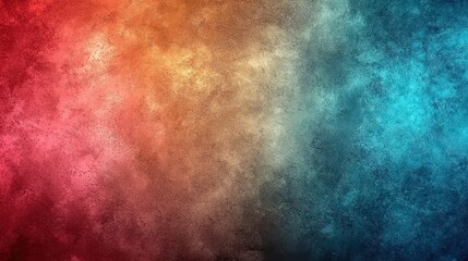 Aufkleber - A vibrant mix of warm red and orange shades transitions into cool blue, creating an engaging abstract texture, ideal for backgrounds or artistic designs