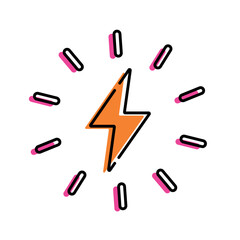 Poster - Charge icon sketch Vector