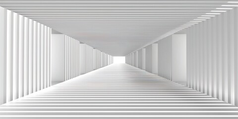 Poster - white corridor