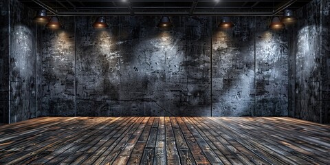 Wall Mural - old room with floor