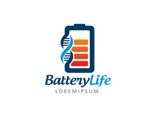 Wall Mural - Battery Life logo symbol or icon template