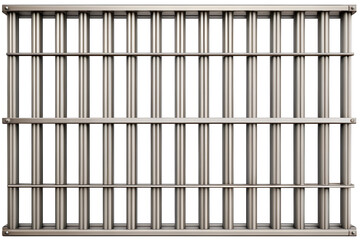 Prison bars isolated on the transparent PNG background