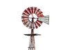 © Media Srock - A windmill with a red and white color scheme is standing on a white background