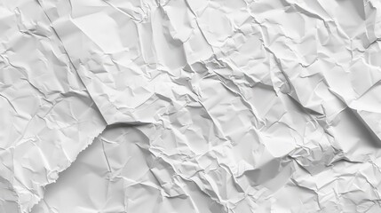 Poster - Texture background of crumpled white paper poster