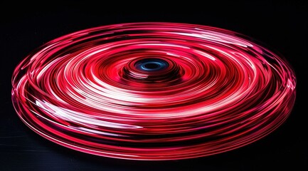 Poster - abstract red spiral