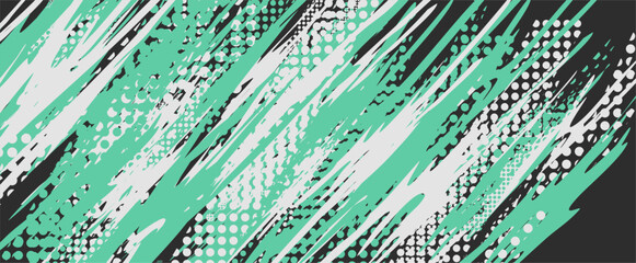 Wall Mural - a green and white abstract background with a black and white design