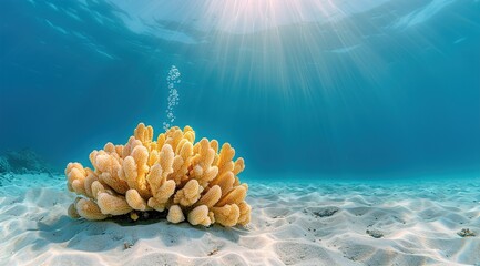 Canvas Print - coral reef with fish