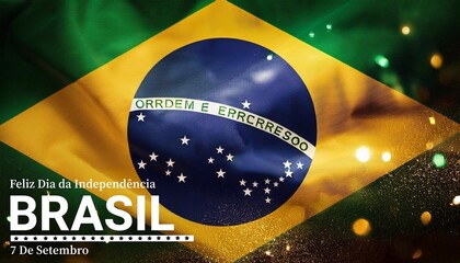 Wall Mural -  National Day or Independence Day Design for Brazilian Celebration