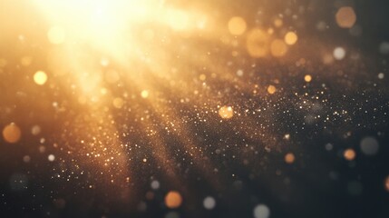 Wall Mural - sunlight streams through the air, highlighting a dance of dust particles suspended in warmth