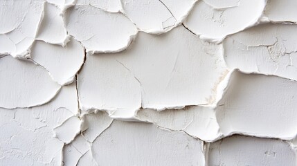 Poster - The surface features a distinctive cracked white plaster texture, showcasing aging and wear