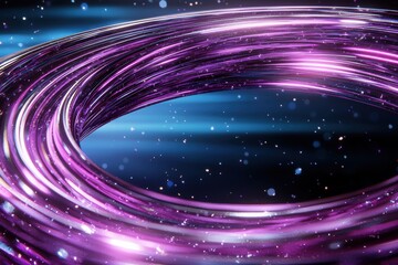 Poster - Vibrant cosmic swirl of energy and light