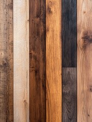 Sticker - Rustic wooden planks background