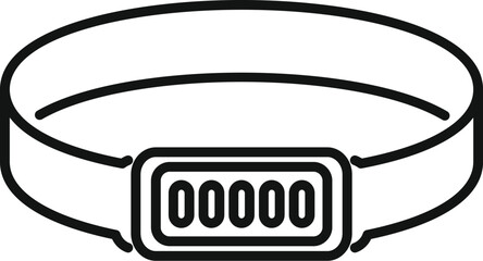 Sticker - Headlamp showing battery life icon showing power level