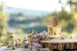 © SemangArt - Perfume Bottle on Wooden Surface with Flowers