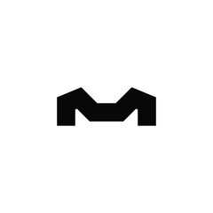 Wall Mural - bold symbol initial letter M logo design vector ideas for real estate, home, house and hotel business with elegant, modern and minimalist