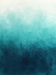 Poster - Mesmerizing Gradient Blend from Teal to Aqua to Light Blue   Serene and Refreshing Abstract Background