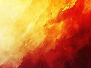 Poster - Warm gradient transitioning seamlessly from vibrant yellow to fiery orange to deep red creating a striking and dynamic abstract composition