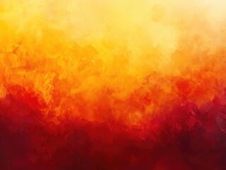 Poster - Vibrant and captivating abstract background featuring a warm gradient seamlessly transitioning from yellow to orange to deep red creating a fiery and energetic visual effect