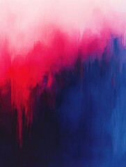 Poster - Bold gradient from crimson red to royal blue creating a dynamic and dramatic abstract art design with a captivating color blend and vibrant geometric patterns