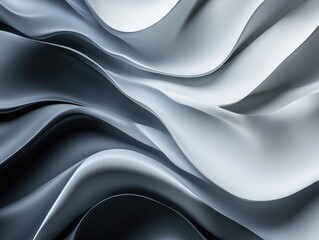 Poster - Smooth Gradient Transition from Charcoal to Silver to White Elegant Abstract Background  Sleek and Modern Monochrome Graphic Design Texture Pattern for Branding Web Presentation or Advertising