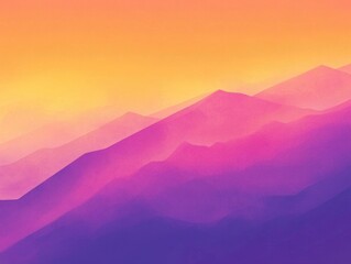 Poster - Stunning abstract gradient backdrop transitioning from warm sunset orange to soft pink and rich purple hues  Ideal for minimalist design branding and modern digital art projects