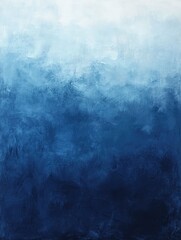 Poster - Mesmerizing Gradient from Midnight Blue to Sky Blue Tranquil Abstract Art Backdrop for Digital Design Elegant Wallpaper and Serene Environments
