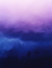 Poster - Stunning digital gradient artwork featuring a smooth transition from dark purple to royal blue to light lavender creating a calming and regal visual experience