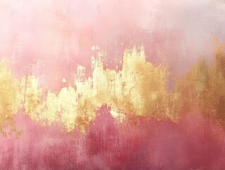 Poster - Elegant and Soft Gradient Transitioning Seamlessly from Vibrant Gold to Delicate Rose Gold and Pale Pink Hues Creating a Luxurious and Visually Appealing Abstract Background