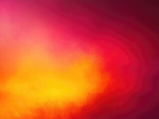 Poster - Captivating abstract gradient blending seamlessly from a deep rich crimson red to a vibrant sunset orange and finally transitioning into a radiant luminous yellow  The dynamic