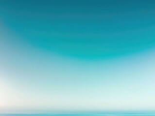Poster - Smooth gradient transition from teal to turquoise to sky blue creating a mesmerizing abstract and serene background design  This digital artwork features a vibrant fluid