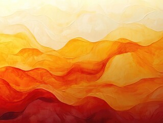 Poster - Warm and inviting abstract gradient background transitioning from a rich rust orange to a golden yellow to a creamy off white  Smooth soothing and visually striking color palette with a modern