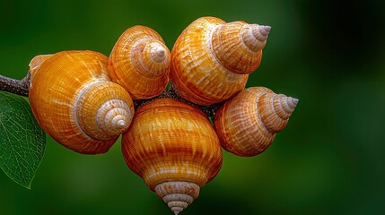 Canvas Print - Texture of seashell, intricate pattern, coastal detail Background