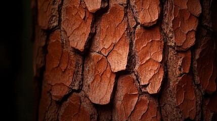 Wall Mural - Texture of tree bark, close-up, rough surface Background