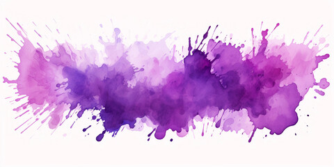 Wall Mural - purple watercolor stains