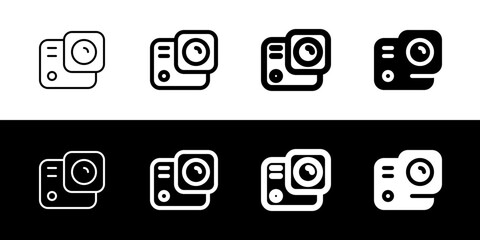 Editable vector action camera icon. Part of a big icon set family. Perfect for web and app interfaces, presentations, infographics, etc