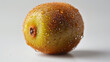 © Pixora Labs - A single kiwi fruit with water droplets on it on a white background