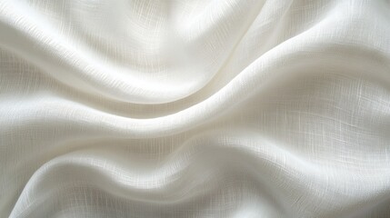 High quality white linen canvas background, exquisite woven texture, smooth and even, shot in soft light. Very suitable for design projects, professional purposes, or background applications.